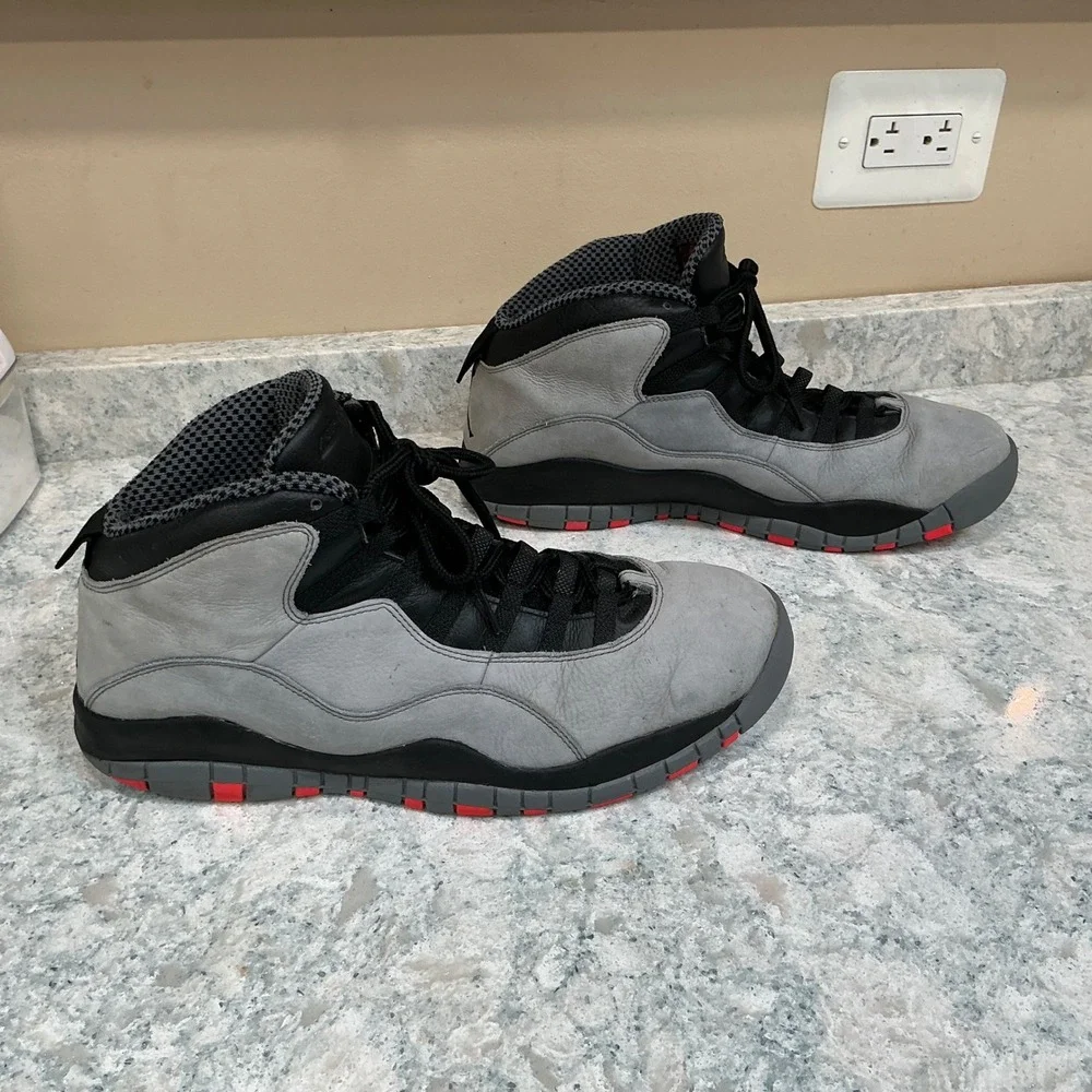 Jordan Shoes Air Jordan 10 Retro 14 Cool Grey Infrared Black 310805-023 Mens